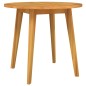vidaXL Mesa de jardín madera maciza de acacia Ø85x75 cm