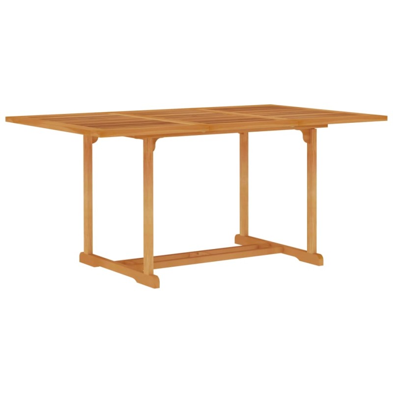 vidaXL Mesa de jardín de madera maciza de teca 150x90x75 cm vidaXL Mesa de jardín de madera maciza de teca 150x90x75 cm