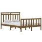 vidaXL Estructura cama madera maciza doble pequeña marrón 120x190 cm vidaXL Estructura cama madera maciza doble pequeña marrón 120x190 cm