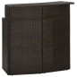 vidaXL Mesa alta de jardín ratán sintético marrón 120x55x110 cm vidaXL Mesa alta de jardín ratán sintético marrón 120x55x110 cm
