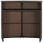 vidaXL Mesa alta de jardín ratán sintético marrón 120x55x110 cm vidaXL Mesa alta de jardín ratán sintético marrón 120x55x110 cm