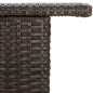 vidaXL Mesa alta de jardín ratán sintético marrón 120x55x110 cm vidaXL Mesa alta de jardín ratán sintético marrón 120x55x110 cm