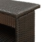 vidaXL Mesa alta de jardín ratán sintético marrón 120x55x110 cm vidaXL Mesa alta de jardín ratán sintético marrón 120x55x110 cm