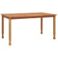 vidaXL Mesa de comedor de jardín madera maciza de teca 150x90x75 cm vidaXL Mesa de comedor de jardín madera maciza de teca 150x90x75 cm
