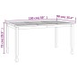vidaXL Mesa de comedor de jardín madera maciza de teca 150x90x75 cm vidaXL Mesa de comedor de jardín madera maciza de teca 150x90x75 cm