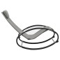vidaXL Tumbona con almohada acero y textilene gris vidaXL Tumbona con almohada acero y textilene gris