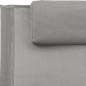 vidaXL Tumbona con almohada acero y textilene gris vidaXL Tumbona con almohada acero y textilene gris