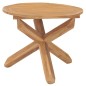 vidaXL Mesa de comedor de jardín madera maciza de teca Ø90x75 cm vidaXL Mesa de comedor de jardín madera maciza de teca Ø90x75 cm