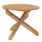 vidaXL Mesa de comedor de jardín madera maciza de teca Ø90x75 cm vidaXL Mesa de comedor de jardín madera maciza de teca Ø90x75 cm