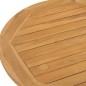 vidaXL Mesa de comedor de jardín madera maciza de teca Ø90x75 cm vidaXL Mesa de comedor de jardín madera maciza de teca Ø90x75 cm