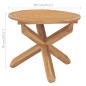 vidaXL Mesa de comedor de jardín madera maciza de teca Ø90x75 cm vidaXL Mesa de comedor de jardín madera maciza de teca Ø90x75 cm