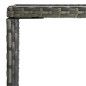 vidaXL Mesa alta de jardín ratán sintético y vidrio gris 70x70x110 cm vidaXL Mesa alta de jardín ratán sintético y vidrio gris 70x70x110 cm