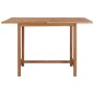 vidaXL Mesa de comedor de jardín madera maciza de teca 110x110x75 cm vidaXL Mesa de comedor de jardín madera maciza de teca 110x110x75 cm