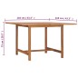 vidaXL Mesa de comedor de jardín madera maciza de teca 110x110x75 cm vidaXL Mesa de comedor de jardín madera maciza de teca 110x110x75 cm