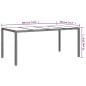 vidaXL Mesa jardín vidrio templado ratán sintético gris 190x90x75 cm vidaXL Mesa jardín vidrio templado ratán sintético gris 190x90x75 cm