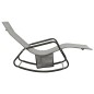 vidaXL Tumbona de acero y textilene gris