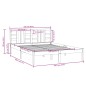 vidaXL Estructura de cama madera maciza doble pequeña negra 120x190 cm vidaXL Estructura de cama madera maciza doble pequeña negra 120x190 cm