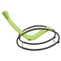 vidaXL Tumbona con almohada acero y textilene verde vidaXL Tumbona con almohada acero y textilene verde