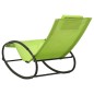 vidaXL Tumbona con almohada acero y textilene verde vidaXL Tumbona con almohada acero y textilene verde