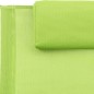 vidaXL Tumbona con almohada acero y textilene verde vidaXL Tumbona con almohada acero y textilene verde