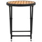 vidaXL Mesa de centro ratán sintético y madera maciza de acacia 60 cm vidaXL Mesa de centro ratán sintético y madera maciza de acacia 60 cm