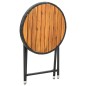 vidaXL Mesa de centro ratán sintético y madera maciza de acacia 60 cm vidaXL Mesa de centro ratán sintético y madera maciza de acacia 60 cm