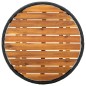 vidaXL Mesa de centro ratán sintético y madera maciza de acacia 60 cm vidaXL Mesa de centro ratán sintético y madera maciza de acacia 60 cm