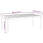 vidaXL Mesa de jardín de madera maciza de acacia 200x100x74 cm vidaXL Mesa de jardín de madera maciza de acacia 200x100x74 cm