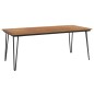 vidaXL Mesa de jardín con patas en U madera maciza acacia 200x90x75 cm vidaXL Mesa de jardín con patas en U madera maciza acacia 200x90x75 cm