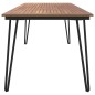 vidaXL Mesa de jardín con patas en U madera maciza acacia 200x90x75 cm vidaXL Mesa de jardín con patas en U madera maciza acacia 200x90x75 cm