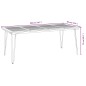 vidaXL Mesa de jardín con patas en U madera maciza acacia 200x90x75 cm vidaXL Mesa de jardín con patas en U madera maciza acacia 200x90x75 cm