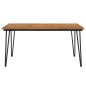 vidaXL Mesa de jardín con patas en U madera maciza acacia 160x80x75 cm vidaXL Mesa de jardín con patas en U madera maciza acacia 160x80x75 cm