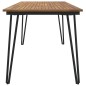 vidaXL Mesa de jardín con patas en U madera maciza acacia 160x80x75 cm vidaXL Mesa de jardín con patas en U madera maciza acacia 160x80x75 cm