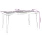 vidaXL Mesa de jardín con patas en U madera maciza acacia 160x80x75 cm vidaXL Mesa de jardín con patas en U madera maciza acacia 160x80x75 cm