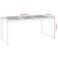 vidaXL Mesa de jardín con patas en U madera maciza acacia 180x90x75 cm vidaXL Mesa de jardín con patas en U madera maciza acacia 180x90x75 cm