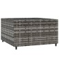 vidaXL Mesa de centro jardín cuadrada ratán sintético gris 50x50x30 cm vidaXL Mesa de centro jardín cuadrada ratán sintético gris 50x50x30 cm