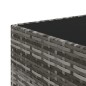 vidaXL Mesa de centro jardín cuadrada ratán sintético gris 50x50x30 cm vidaXL Mesa de centro jardín cuadrada ratán sintético gris 50x50x30 cm