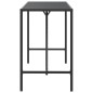 vidaXL Mesa alta bar ratán PE y superficie vidrio negro 180x70x110 cm vidaXL Mesa alta bar ratán PE y superficie vidrio negro 180x70x110 cm