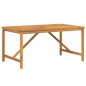 vidaXL Mesa de comedor de jardín madera maciza de acacia 150x90x74 cm vidaXL Mesa de comedor de jardín madera maciza de acacia 150x90x74 cm