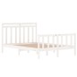 vidaXL Estructura cama madera maciza doble pequeña blanca 120x190 cm vidaXL Estructura cama madera maciza doble pequeña blanca 120x190 cm