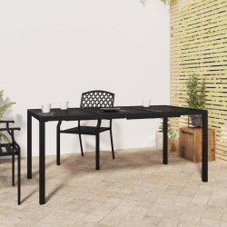 vidaXL Mesa de jardín de acero gris antracita 165x80x72 cm