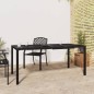 vidaXL Mesa de jardín de acero gris antracita 165x80x72 cm