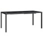 vidaXL Mesa de jardín de acero gris antracita 165x80x72 cm