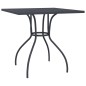 vidaXL Mesa de jardín malla de acero gris antracita 80x80x72,5 cm vidaXL Mesa de jardín malla de acero gris antracita 80x80x72,5 cm