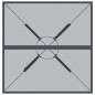 vidaXL Mesa de jardín malla de acero gris antracita 80x80x72,5 cm vidaXL Mesa de jardín malla de acero gris antracita 80x80x72,5 cm