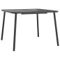 vidaXL Mesa de jardín de acero gris antracita 100x100x71 cm vidaXL Mesa de jardín de acero gris antracita 100x100x71 cm