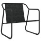 vidaXL Juego muebles de jardín 3 pzas y cojines acero gris antracita