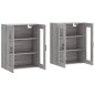 vidaXL Armarios de pared 2 uds madera de ingeniería gris Sonoma vidaXL Armarios de pared 2 uds madera de ingeniería gris Sonoma