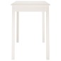 vidaXL Mesa de comedor madera maciza de pino blanca 110x55x75 cm vidaXL Mesa de comedor madera maciza de pino blanca 110x55x75 cm