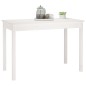 vidaXL Mesa de comedor madera maciza de pino blanca 110x55x75 cm vidaXL Mesa de comedor madera maciza de pino blanca 110x55x75 cm